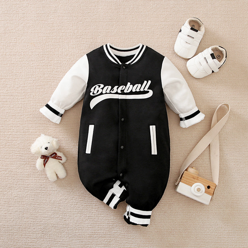 Baseball Sports Style Baby Romper 1 - Minitaq baby kids clothes dress