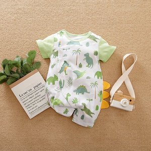 Dino Forest Casual Baby Romper 1 - Minitaq baby kids clothes dress