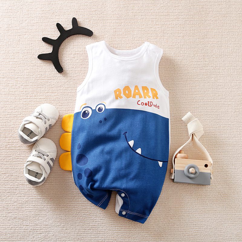 Roar Summer Sleeveless Baby Romper 1 - Minitaq baby kids clothes dress