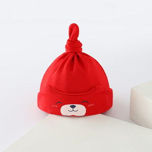 Cartoon Red Cotton Baby Cap 1 - Minitaq baby kids clothes dress