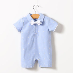 Summer Light Blue Cotton Stylish Romper 1 - Minitaq baby kids clothes dress