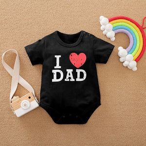 Love Dad Black Baby Romper 1 - Minitaq baby kids clothes dress