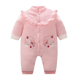 Adorable Winter Quilted Baby Romper 1 - Minitaq baby kids clothes dress