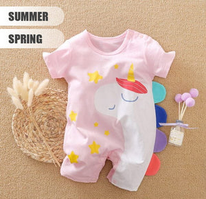 Adorable Unicorn Pink Girl Dress 2 - Minitaq baby kids clothes dress