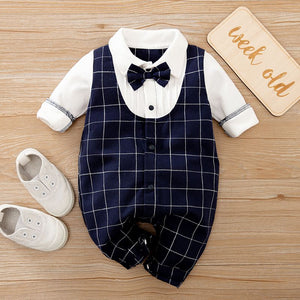 Formal Check Style Baby Dress Romper 1 - Minitaq baby kids clothes dress