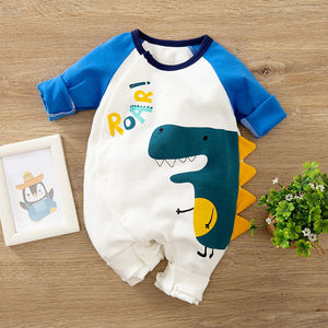 Dino Roar Casual Baby Romper 1 - Minitaq baby kids clothes dress