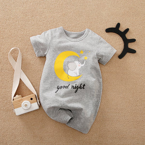 Good Night Gray Summer Baby Romper 1 - Minitaq baby kids clothes dress