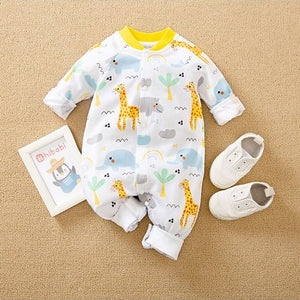 Animal Pattern Style Baby Romper 1 - Minitaq baby kids clothes dress