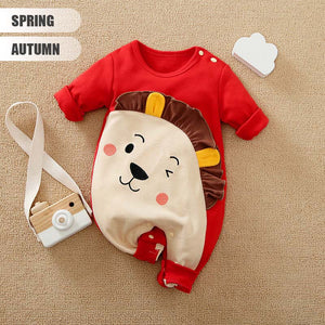 Red Adorable Cartoon Baby Romper 2 - Minitaq baby kids clothes dress