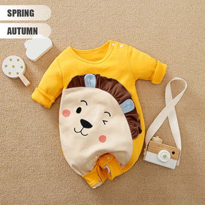 Yellow Adorable Cartoon Baby Romper 2 - Minitaq baby kids clothes dress