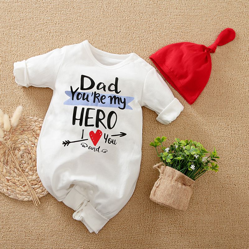 Hero Dad Romper With Cap 1 - Minitaq baby kids clothes dress