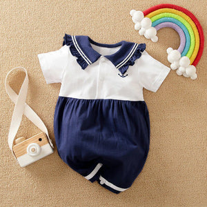 Blue And White Baby Girl Summer Dress 1 - Minitaq baby kids clothes dress