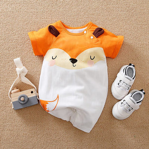 Cute Calm Fox Stylish Baby Romper 1 - Minitaq baby kids clothes dress