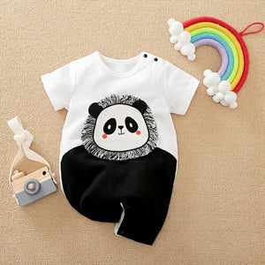 Cute Panda Stylish Summer Romper 1 - Minitaq baby kids clothes dress