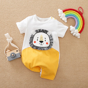 Cute Lion Stylish Baby Summer Romper 1 - Minitaq baby kids clothes dress