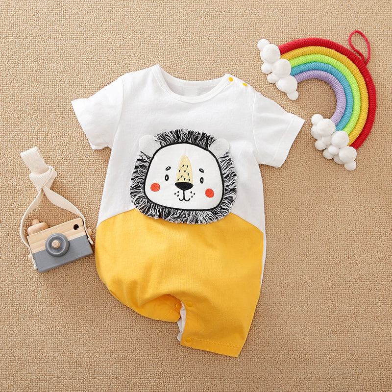 Cute Lion Stylish Baby Summer Romper 1 - Minitaq baby kids clothes dress