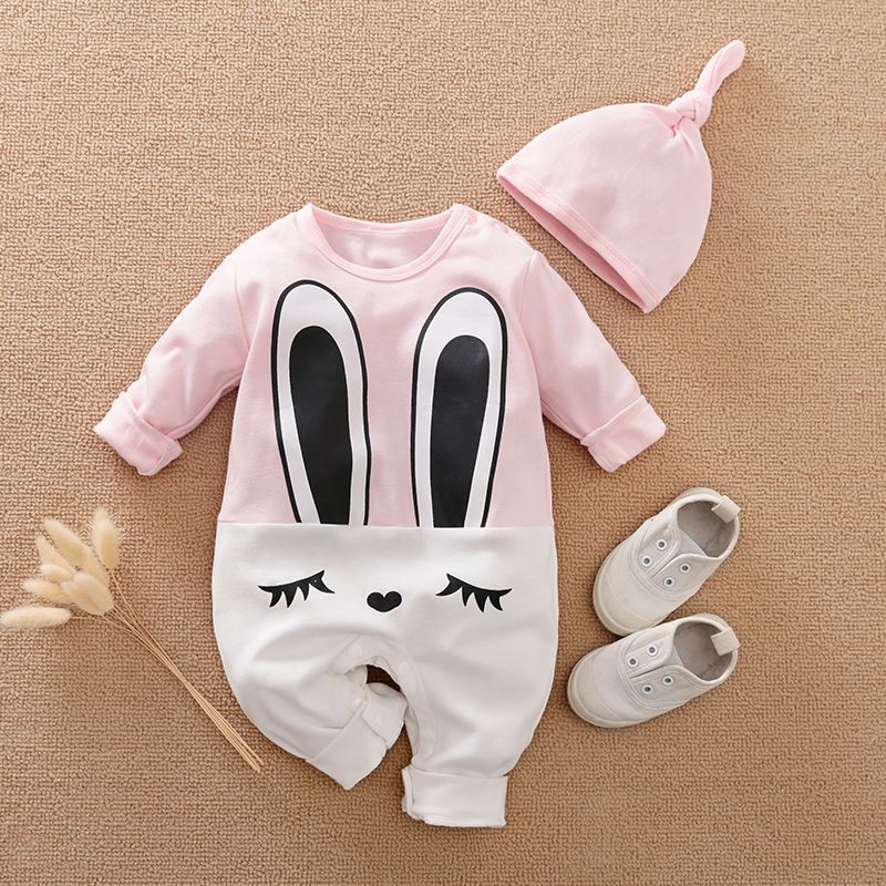 Adorable Bunny Baby Romper 1 - Minitaq baby kids clothes dress