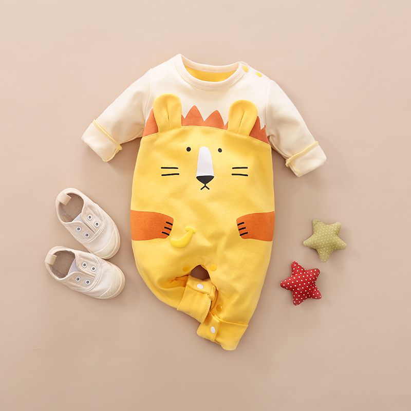 Cute Lion Hug Baby Romper 1 - Minitaq baby kids clothes dress