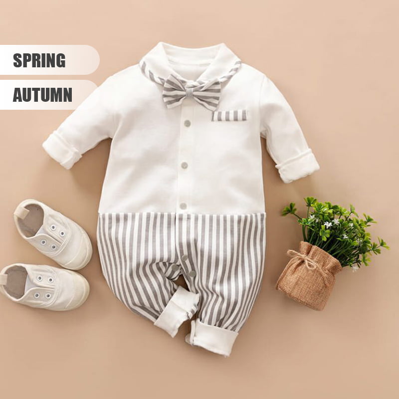 Trendy White Romper Full Sleeves 2 - Minitaq baby kids clothes dress