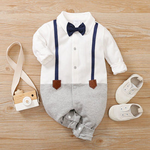 American Style Gentleman Full Sleeve Romper 1 - Minitaq baby kids clothes dress