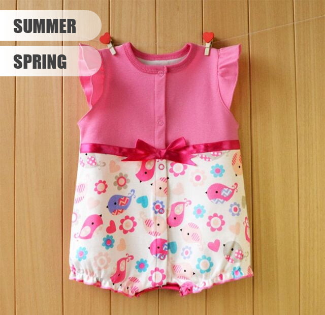 Sleeveless Pink Summer Baby Girl Romper 2 - Minitaq baby kids clothes dress