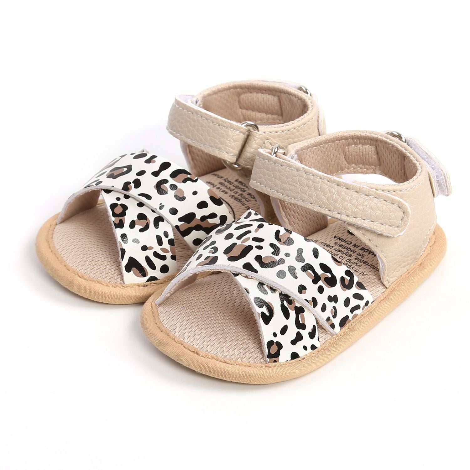 Cheetah Design Summer Baby Sandals 1 - Minitaq baby kids clothes dress