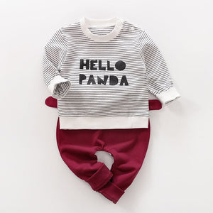 Hello Panda 2pc Shirt And Trouser 1 - Minitaq baby kids clothes dress