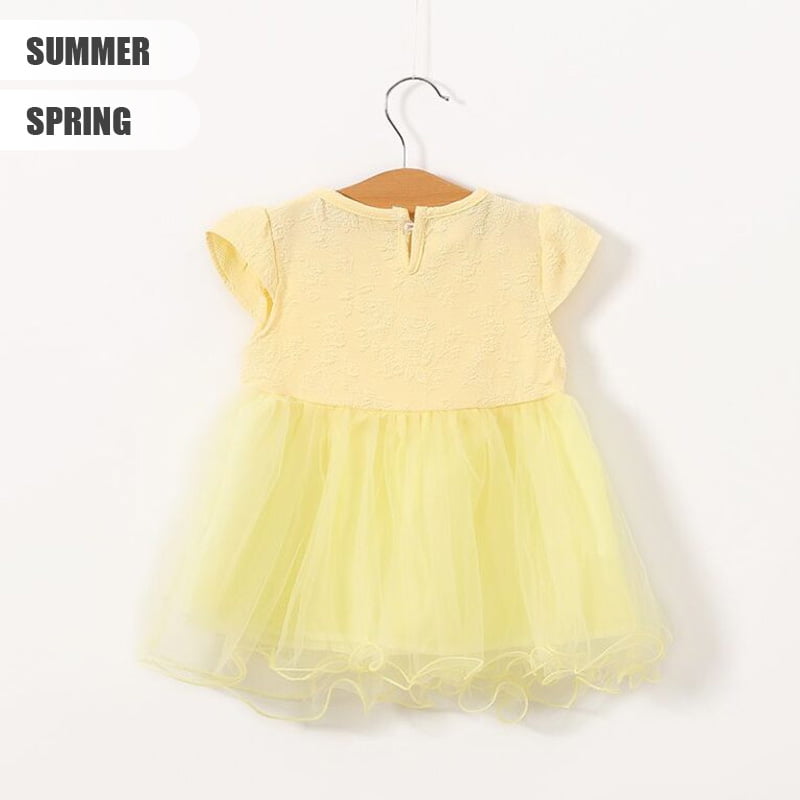 Yellow Baby Girl Casual Dress 2 - Minitaq baby kids clothes dress