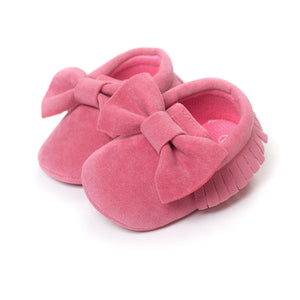 Fancy Pink Tassel Nubuck Baby Shoes 3 - Minitaq baby kids clothes dress