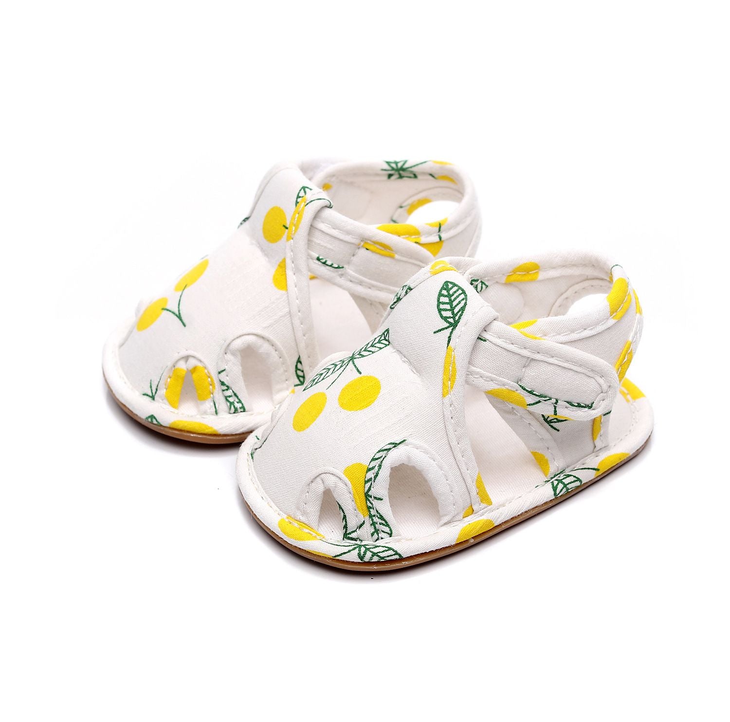 Yellow Cherry Cotton Summer Baby Shoes 1 - Minitaq baby kids clothes dress