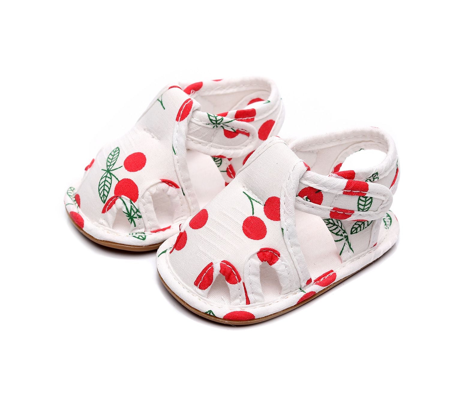 Red Cherry Cotton Summer Baby Shoes 1 - Minitaq baby kids clothes dress