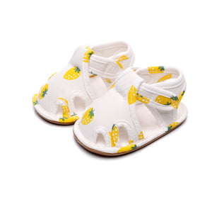 Yellow Strawberry Summer Cotton Baby Shoes 1 - Minitaq baby kids clothes dress