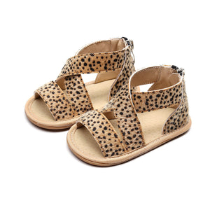 Brown Animalistic Design Baby Summer Sandals 1 - Minitaq baby kids clothes dress