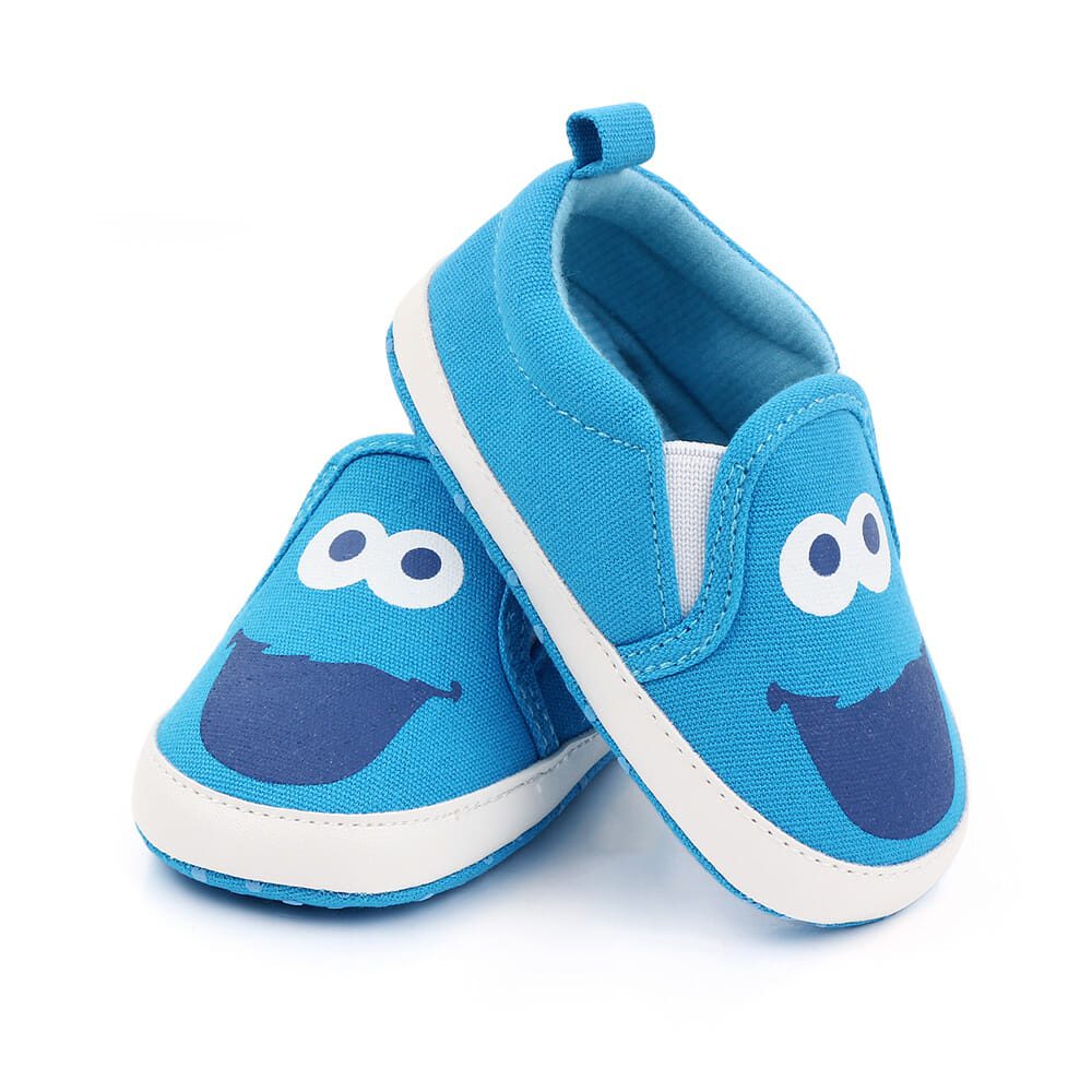 Casual Blue Cartoon Slip-On Baby Shoes 1 - Minitaq baby kids clothes dress