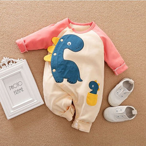 Pink Style Dino Family Baby Romper 1 - Minitaq baby kids clothes dress