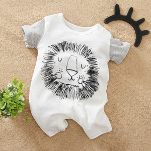 Half Sleeve Lion Summer Romper 1 - Minitaq baby kids clothes dress