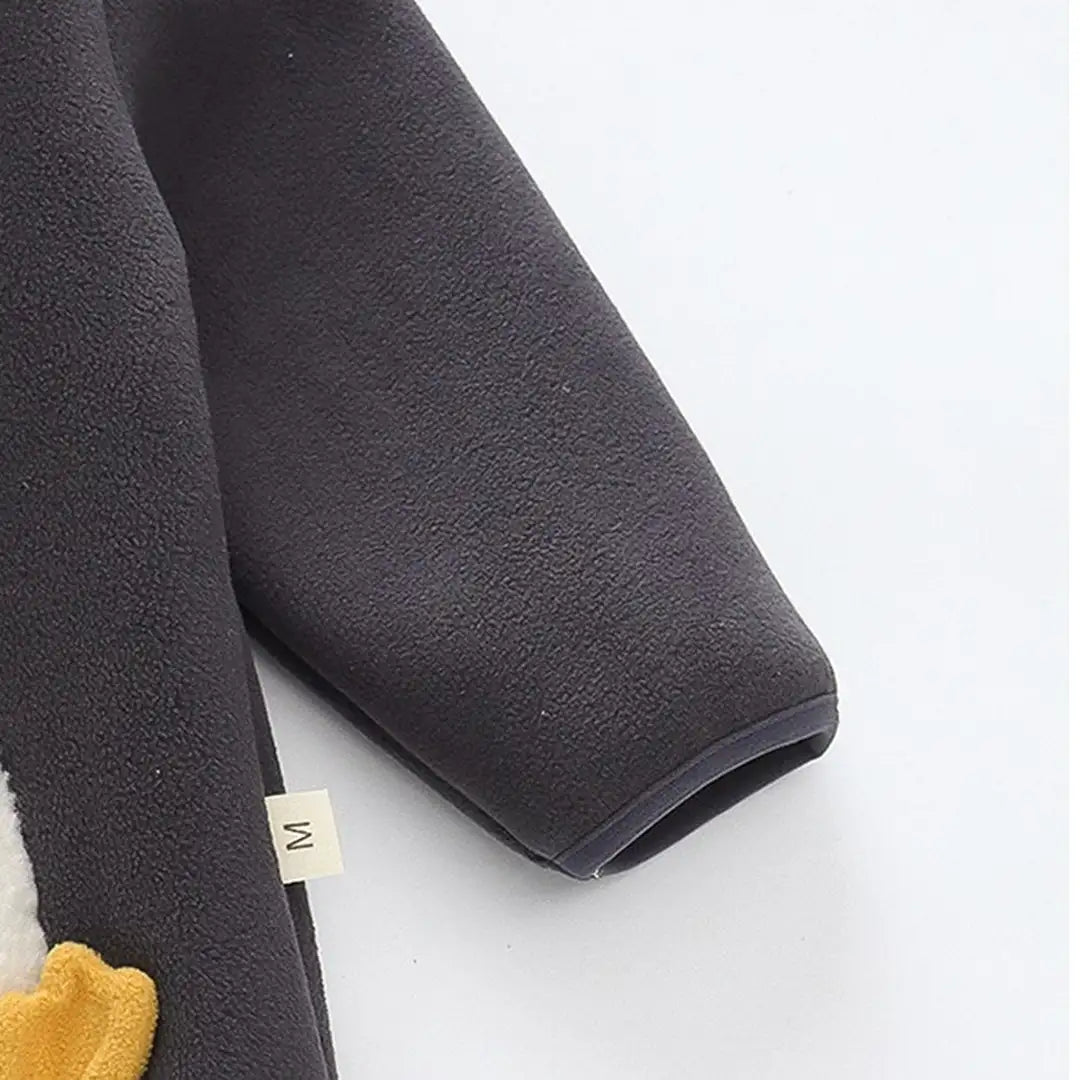 Penguin Fleece Zipper Winter Hoodie - Minitaq baby kids clothes dress