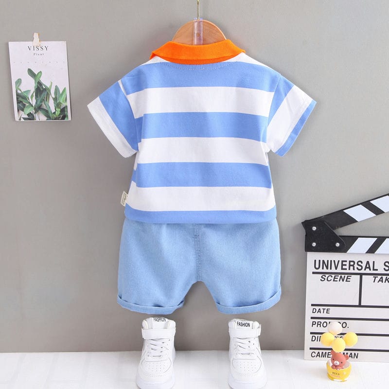 Lucky Kid Car Design Shirt and Shorts 10 - Minitaq baby kids clothes dress