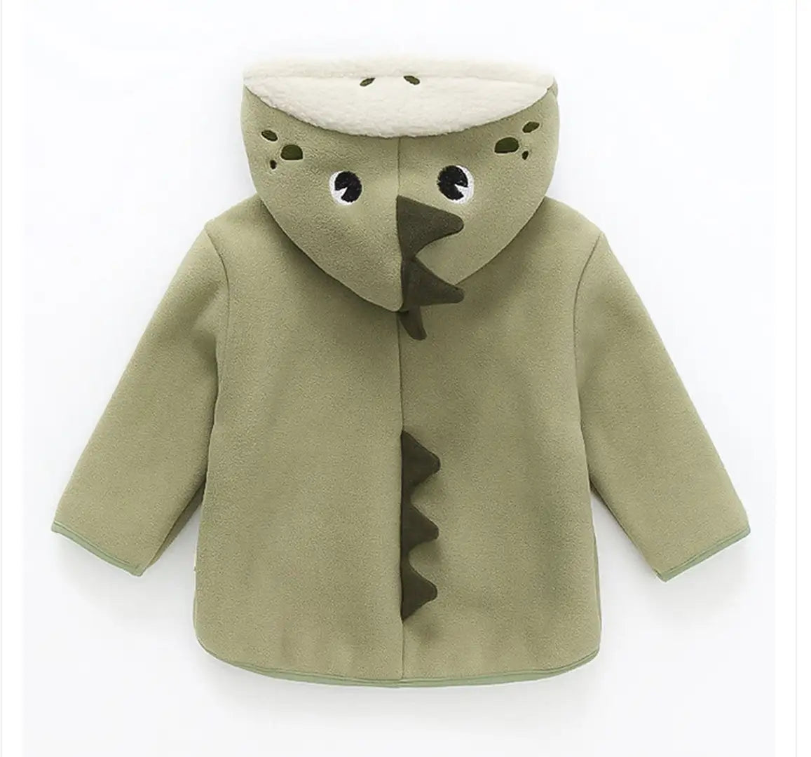 Little Dino Fleece Zipper Winter Hoodie - Minitaq baby kids clothes dress