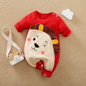 Red Adorable Cartoon Baby Romper 1 - Minitaq baby kids clothes dress