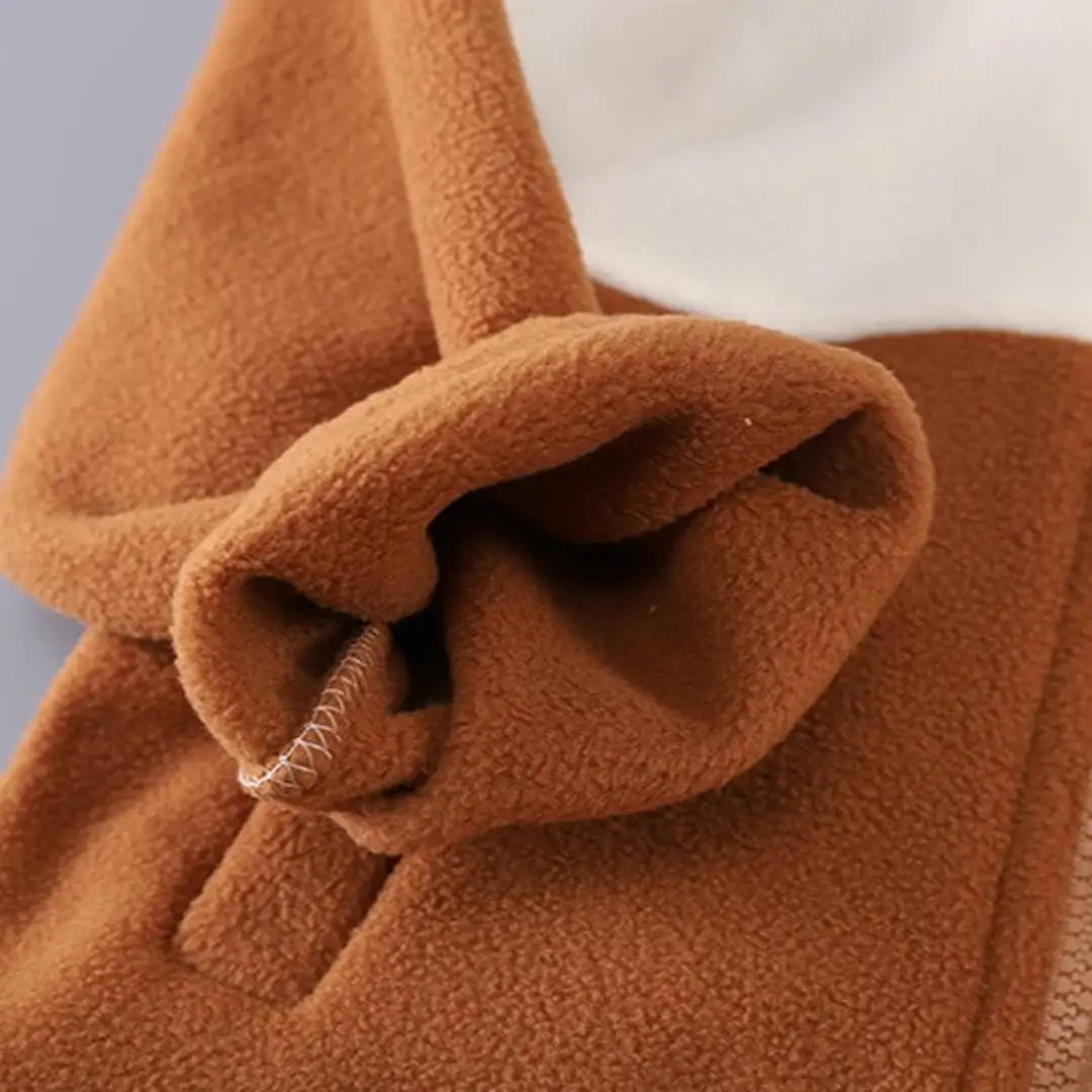 Brown Bear Fleece Zipper Jacket N Pants 2pcs Set - Minitaq baby kids clothes dress