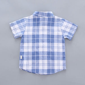 Stylish Blue White Shirt N Shorts 7 - Minitaq baby kids clothes dress