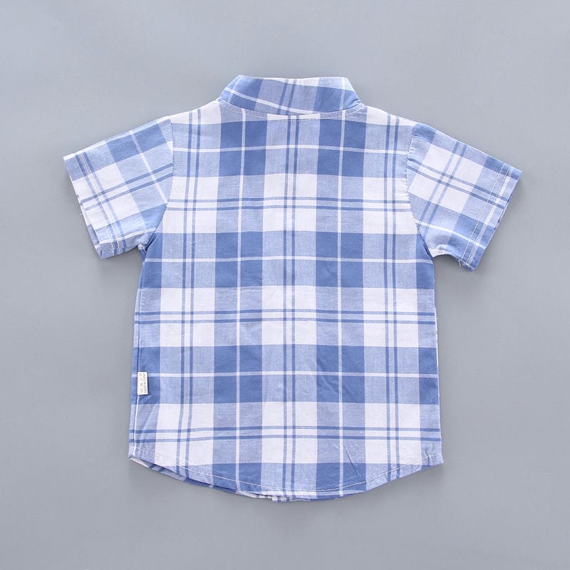 Stylish Blue White Shirt N Shorts 7 - Minitaq baby kids clothes dress