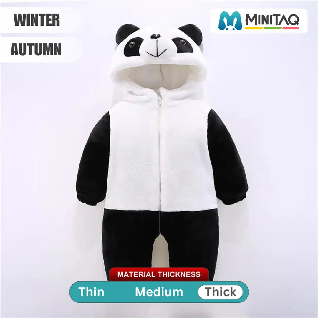 Little Panda Explorer Black N White Romper 16 - Minitaq baby kids clothes dress