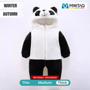 Little Panda Explorer Black N White Romper 16 - Minitaq baby kids clothes dress