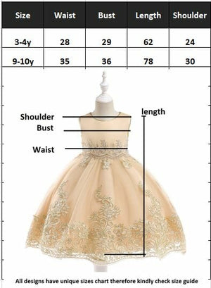 Arabian Style Light Beige Color Girls Fancy Dress 4 - Minitaq baby kids clothes dress