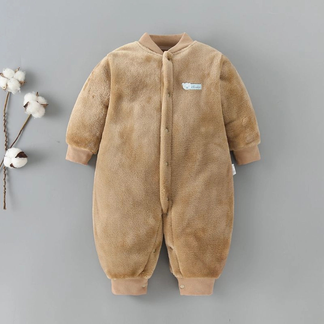 Brown Bear Love Daddy Winter Romper 1 - Minitaq baby kids clothes dress