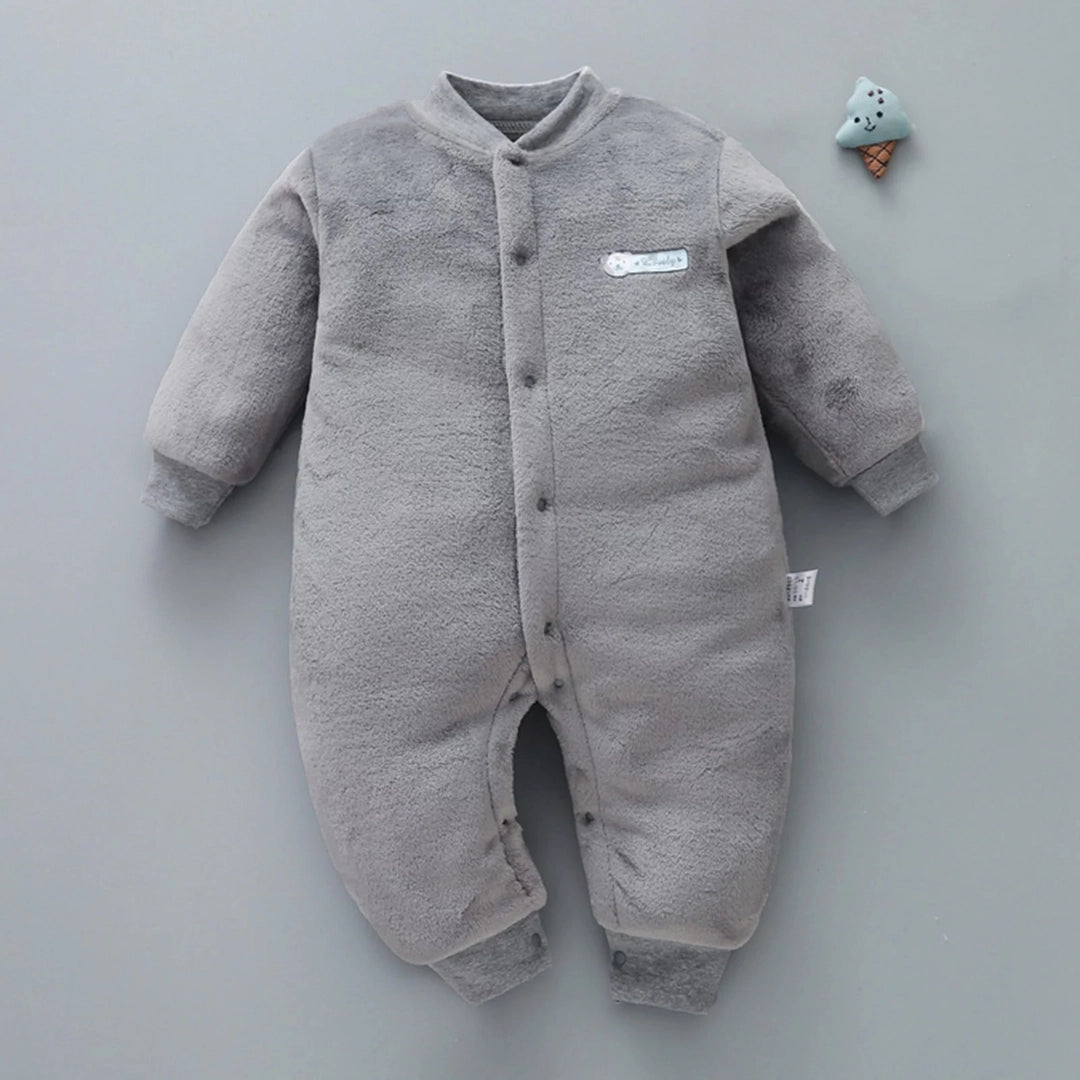 Gray Bear Love Daddy Winter Romper 1 - Minitaq baby kids clothes dress