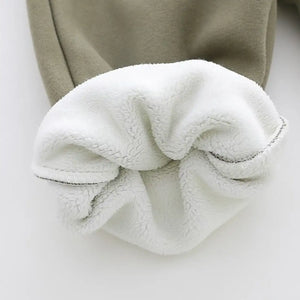 Brown Panda Hooded Jacket N Khaki Drawstring Pants - Minitaq baby kids clothes dress