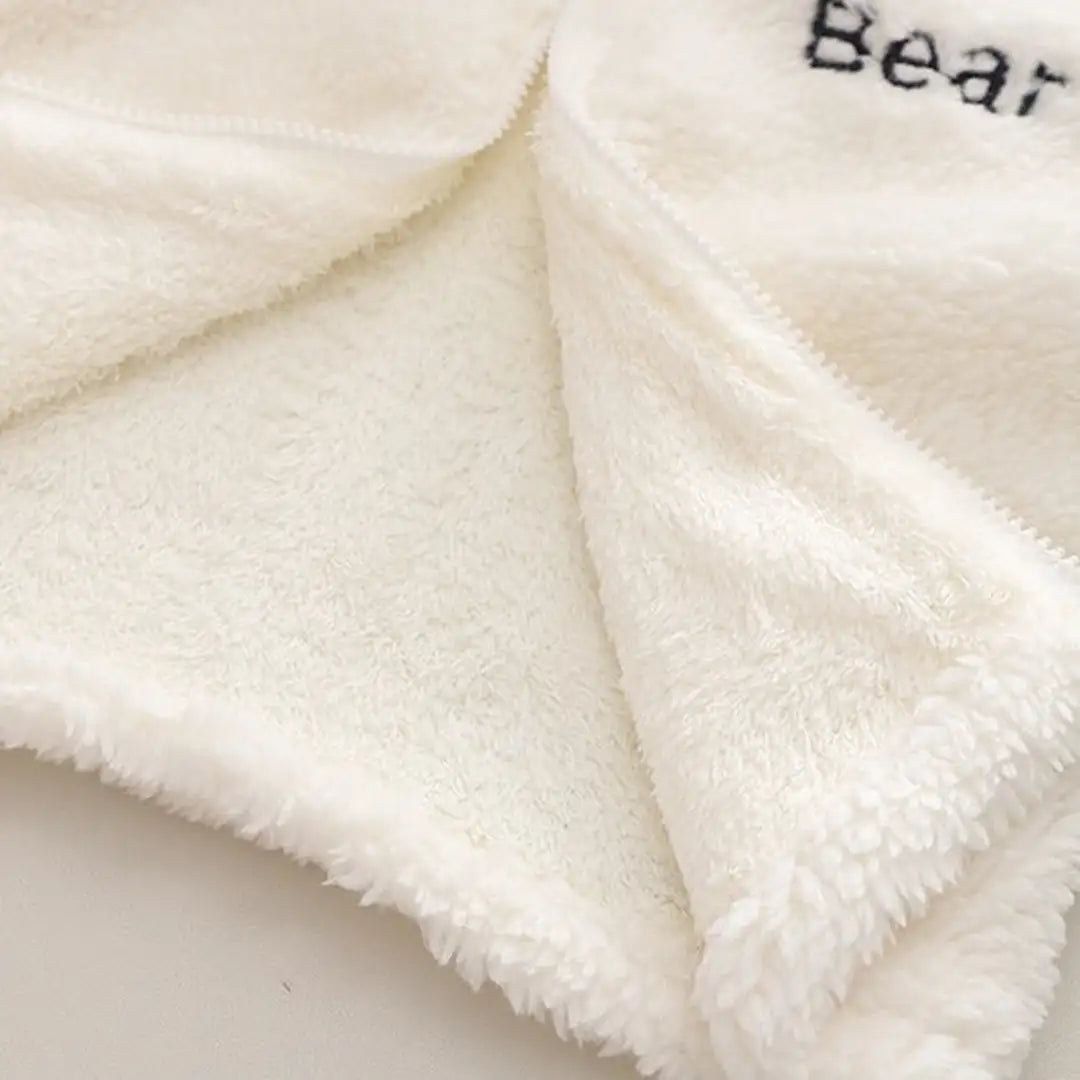 Warm Comfy White Hooded Zipper Jacket With Black Denim Set - Minitaq baby kids clothes dress